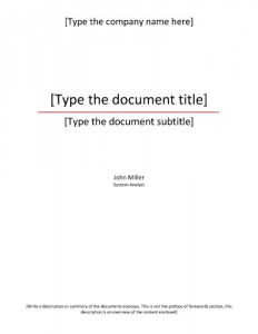 Formal-title-Sample Title page template