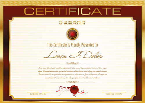 Golden-frame-certificate-template-printable