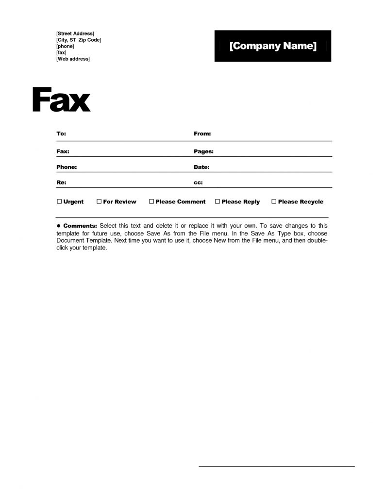 PDF-Sample Creative Fax Cover Page Templates