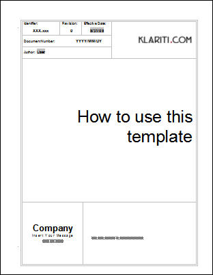 blank-Sample Cover Page Template
