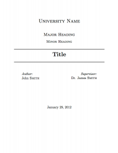 new PDF Sample Title page template