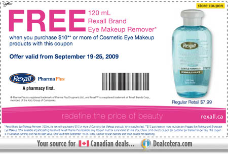 rexall_eye_makeupfoundation makeup samples and coupons