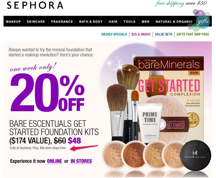 sephora-finally-sample-the-bare-escentuals-foundation-kit-foundation makeup samples and coupons