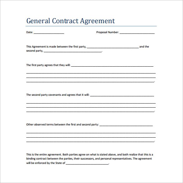 General-Contract-Agreements-paper
